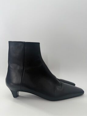 Alex Mill x Margaux The Inga Black Calf Leather Ankle Boots